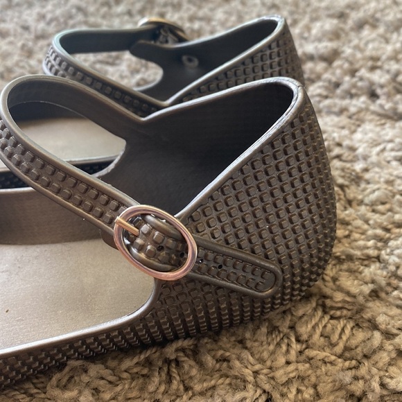 Melissa Jelly Metallic Bow Flats Size 6 - Picture 6 of 10